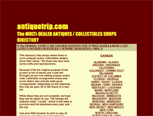 Tablet Screenshot of antiquetrip.com
